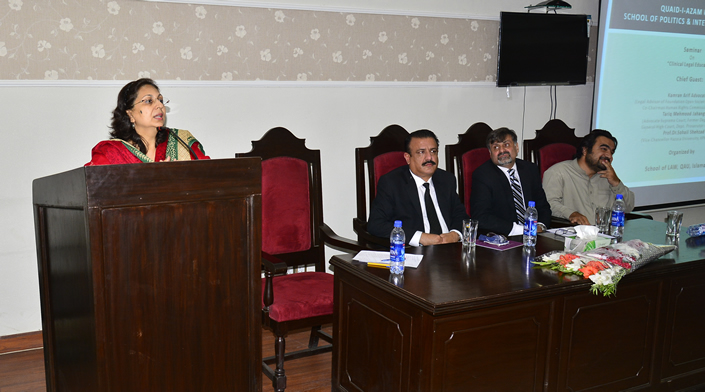 A seminar or public legal education session